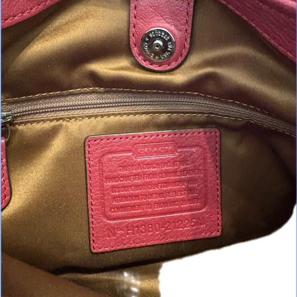 Coach Madison Sophia Satchel (or similar carryall) red leather (like new) - Picture 2 of 10